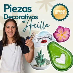 Curso de Piezas Decorativas en Arcilla Fría Creado por Gabriela Vargas